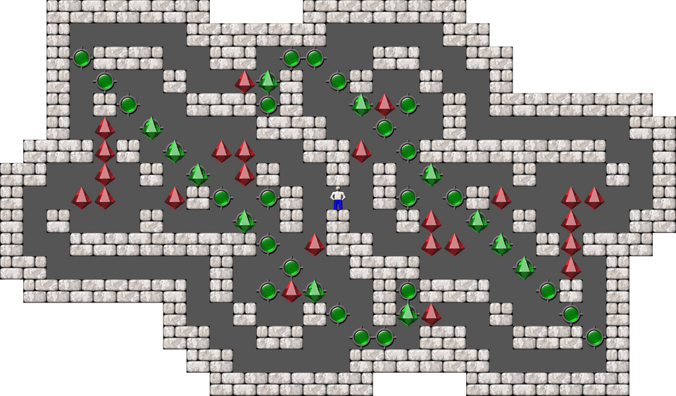 Sokoban Sasquatch 03 Arranged level 69